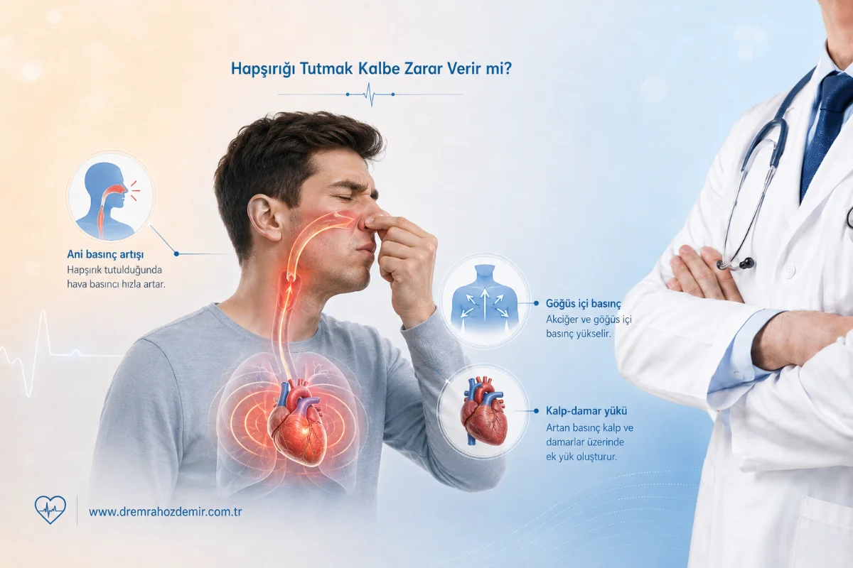 Hapşırığı Tutmak Kalbe Zarar Verir mi?
